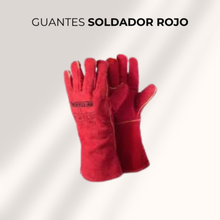 GUANTES SOLDADOR 14" RED DEMON CARNAZA ROJO