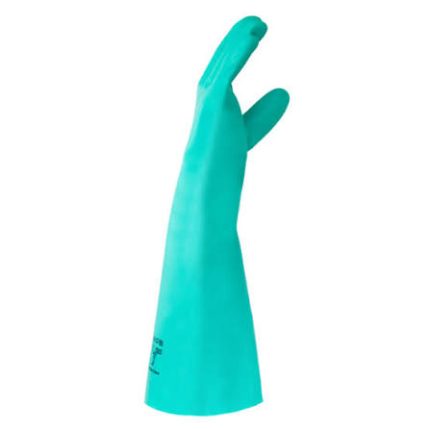 GUANTES SOLVEX VERDE NITRILO 18" (37-185) T:09